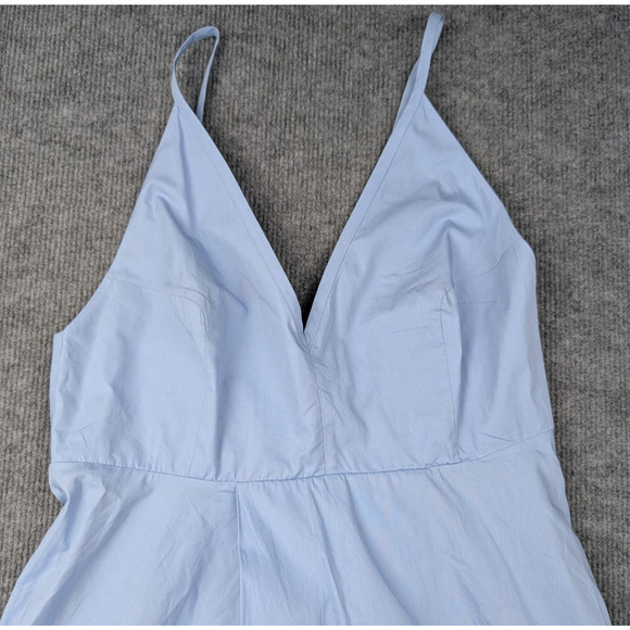 COS A Line Slip Dress Womens 12 Cotton Poplin Minimal Quiet Luxury Staple Preppy - Picture 2 of 10